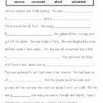 Sample 3rd Grade Language Arts Settings Feelings Emotions