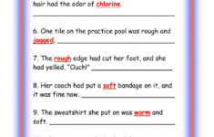Sensory Images Worksheet