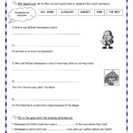 Shakespeare Interactive Worksheet