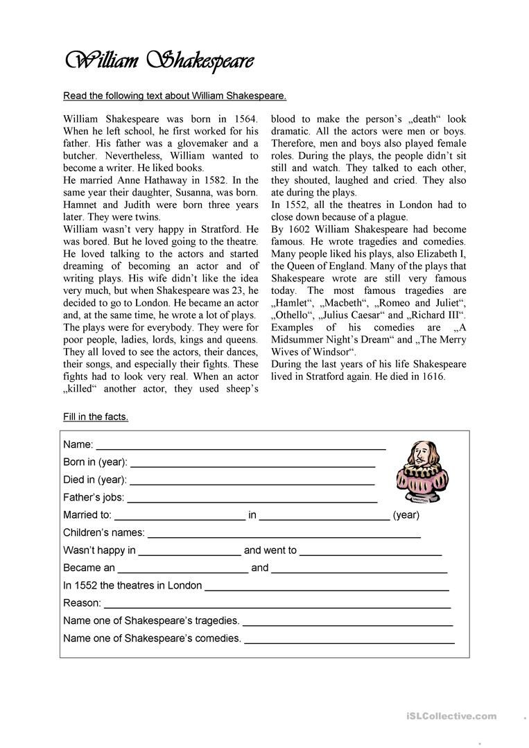 Shakespeare Language Worksheet Pdf Worksheet