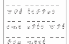 Sign Language Alphabet Practice Worksheets 99Worksheets