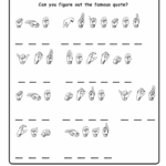 Sign Language Alphabet Practice Worksheets 99Worksheets