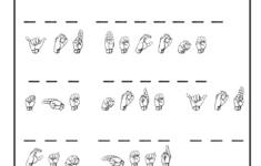 Sign Language Practice Worksheet Education Sign Language