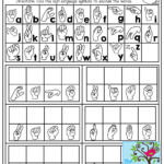 Sign Language Worksheets For Kindergarten Thekidsworksheet