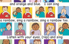Sing A Rainbow Colours British Sign Language Sign Language Songs
