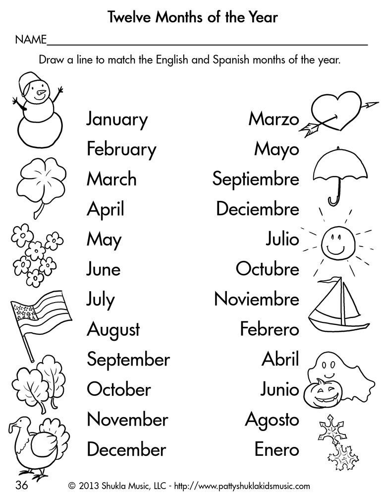 Spanish Worksheets For Kids Spanish Lessons For Kids Spanish 