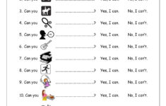Speaking Worksheet Can You Printable English Worksheets