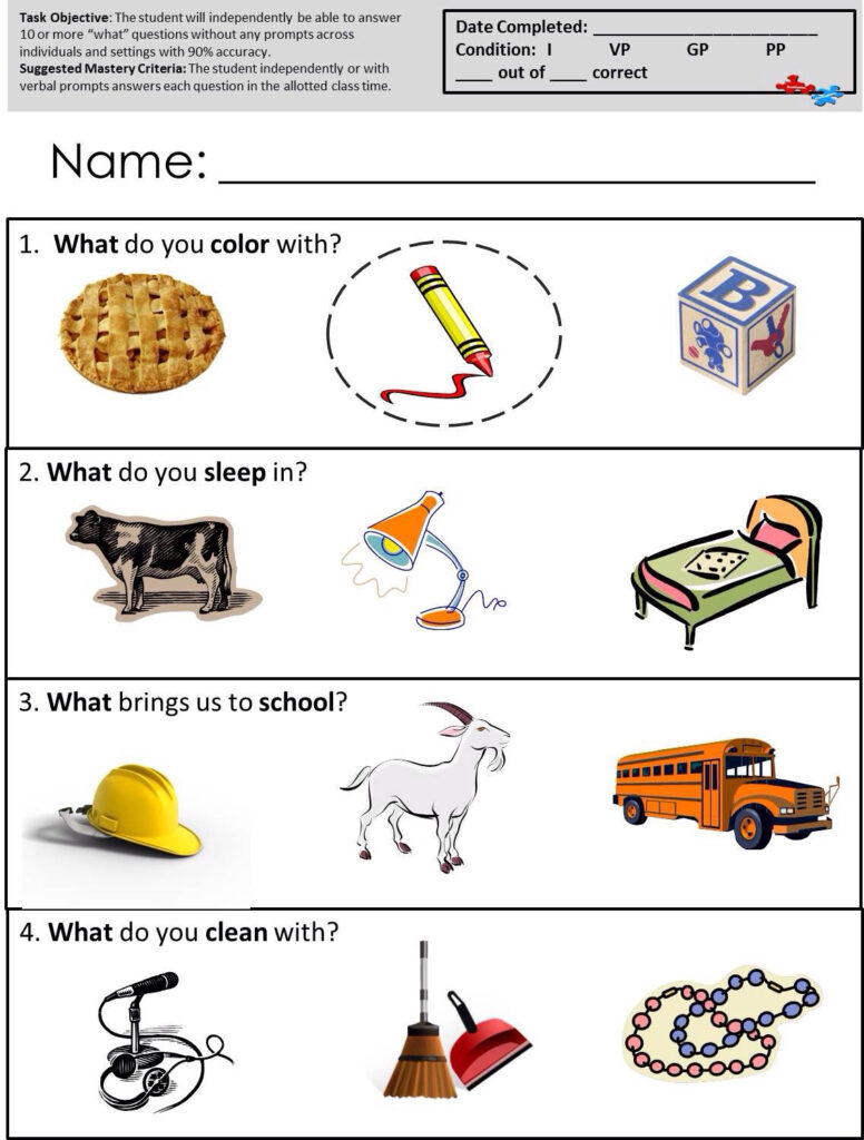 Speech therapy worksheets speech therapy worksheets autism language