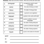 Suffixes Worksheets Have Fun Teaching Prefix Worksheet Suffixes