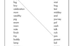 Synonym Match Language Arts Worksheets For Kids JumpStart