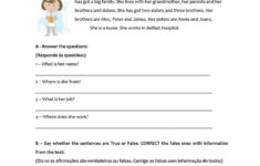 Test 5th Grade Family English ESL Worksheets For Distance Learning