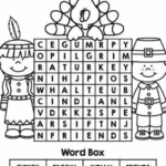 Thanksgiving Word Search Part Of The Thanksgiving Kindergarten