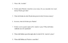 The Catcher In The Rye Activity