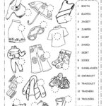 The Clothes English As A Second Language ESL Worksheet You Can Do