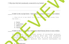 The Great Gatsby Close Reading Worksheet Chapter 1 Teaching Resources