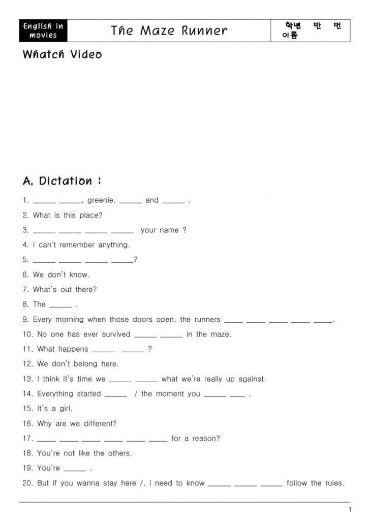 Maze Runner Figurative Language Worksheet Answers