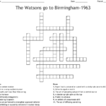 The Watsons Go To Birmingham 1963 Crossword WordMint