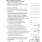 Theoretical Probability Worksheets With Answers Theoretical Probability