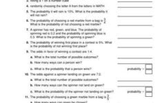 Theoretical Probability Worksheets With Answers Theoretical Probability