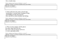 This Is A Preview Image Of The Poetic Devices Worksheet 3 Language