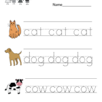 This Is A Vocabulary Worksheet For Kindergarteners Children Will Lear