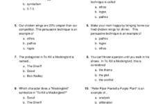 TO KILL A MOCKINGBIRD Worksheets