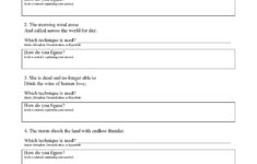 Understanding Poetry Stanza Structure Practice Worksheet Answers