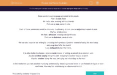 Use Precise Vocabulary Worksheet EdPlace