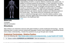 Using Anatomical Language HASPI Medical Anatomy Physiology