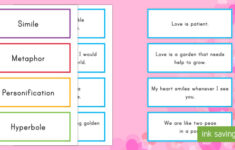 Valentine s Day Figurative Language Sorting Cards Valentine s Day USA