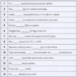 Verbs Exercises With Answers Worksheet English Grammar Exercises
