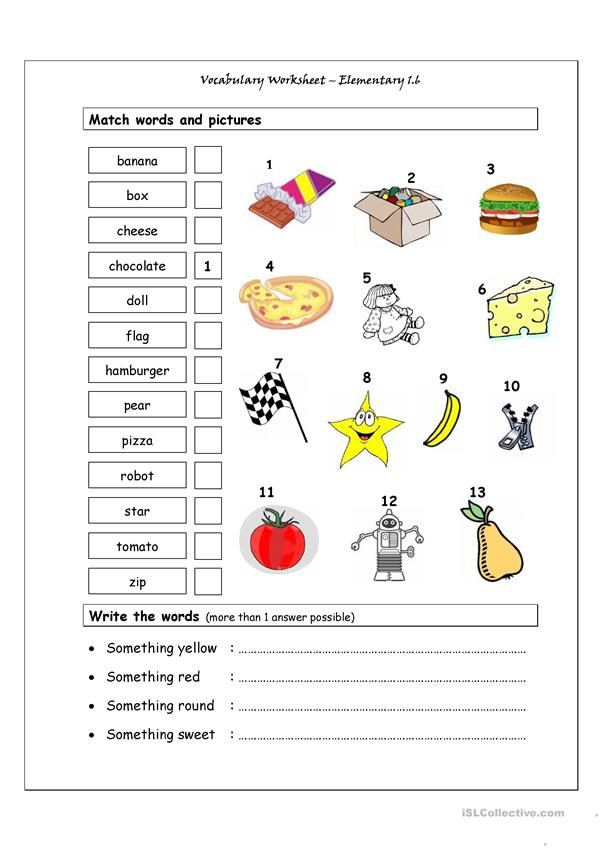 ESL Language Worksheets