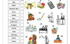 Vocabulary Matching Worksheet SCHOOL School Worksheets Vocabulary