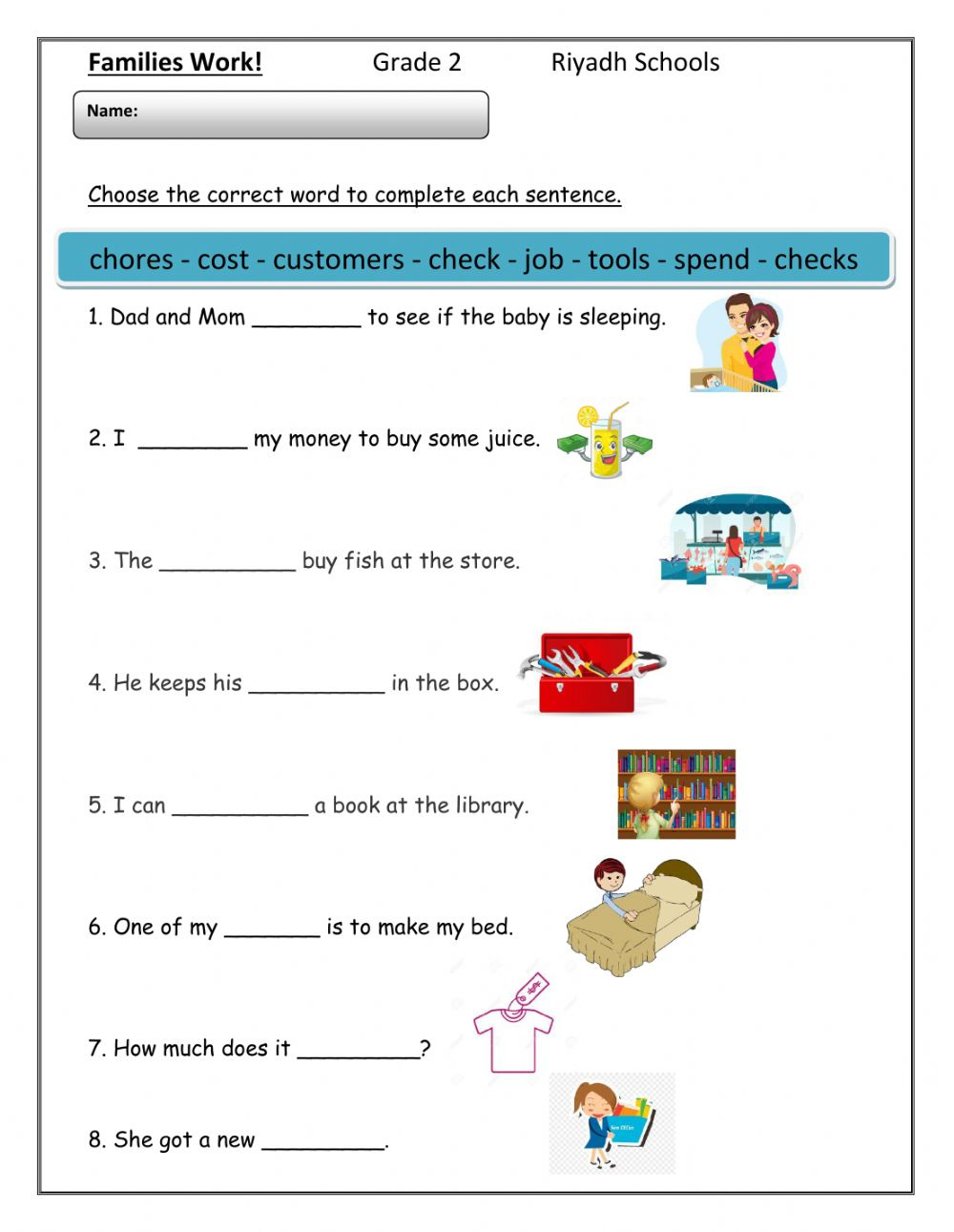 Vocabulary Online Exercise For Grade 2