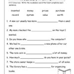 Vocabulary Worksheets For Grade 7 Thekidsworksheet