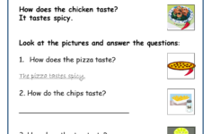 What s The Taste English Language Worksheet English Treasure Trove