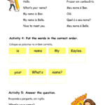 What S Your Name English As A Second Language ESL Worksheet