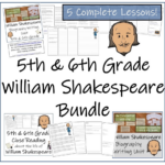 William Shakespeare 5th 6th Grade Close Read Biography Writing