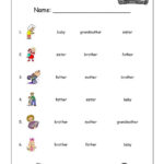 Work Sheets For Kids Words Match K5 Worksheets English Worksheets