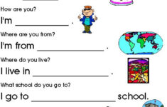 Worksheets On Myself Google Search English Lessons English