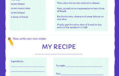 Writing A Recipe Activity