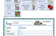 Writing Recipe Worksheet